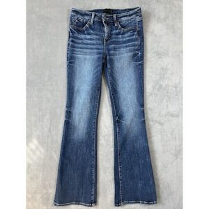 Women's Buckle Black Bootcut No 53 Flare Jeans Denim 29x34 Dark Low/mid Rise